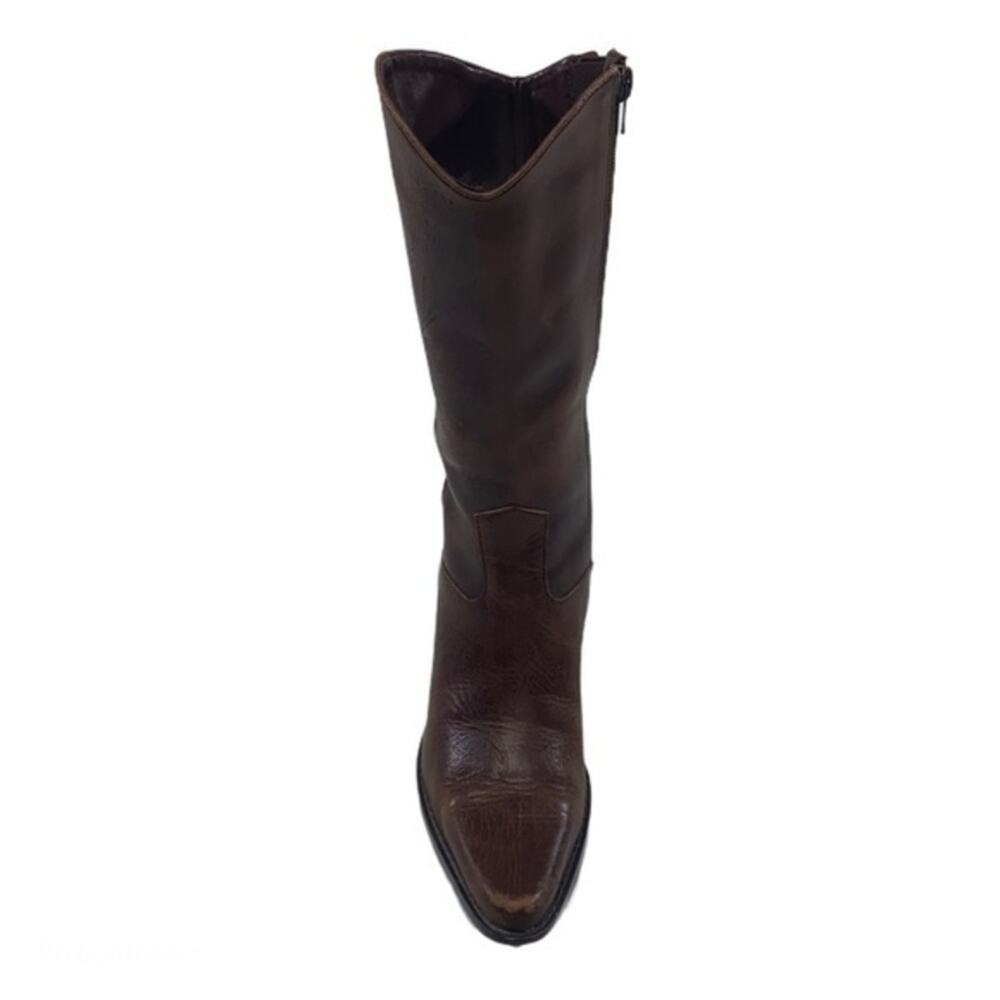 Matisse Brown Leather Pointed-Toe Western Boot - Picture 3 of 8